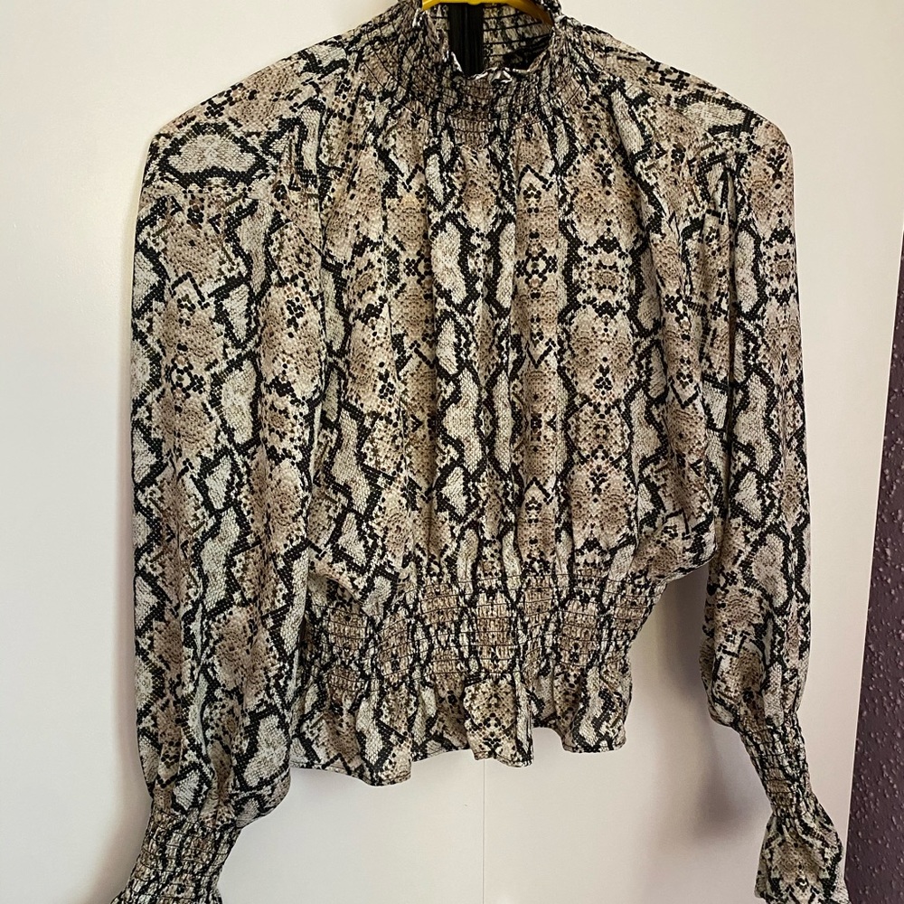 Snake print blouse